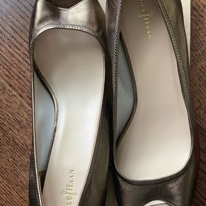 NIB Cole Haan metallic bronze espadrilles sz 11